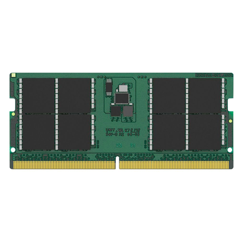 Imagen: Memoria SODIMM Kingston KVR48S40BD8-32, 32GB, DDR5-4800MHz, CL40, 1.1V, 262-pin, Non-ECC.