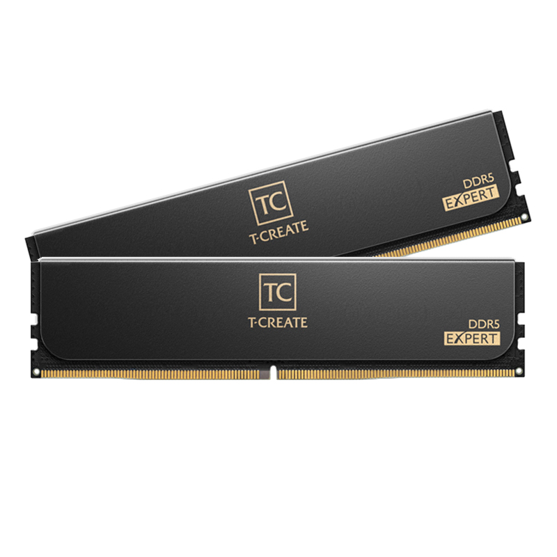 Imagen: Memoria TEAMGROUP T-CREATE Expert DDR5, 32GB (2x16GB), DDR5-6400MHz, CL32, 1.35V, Negro