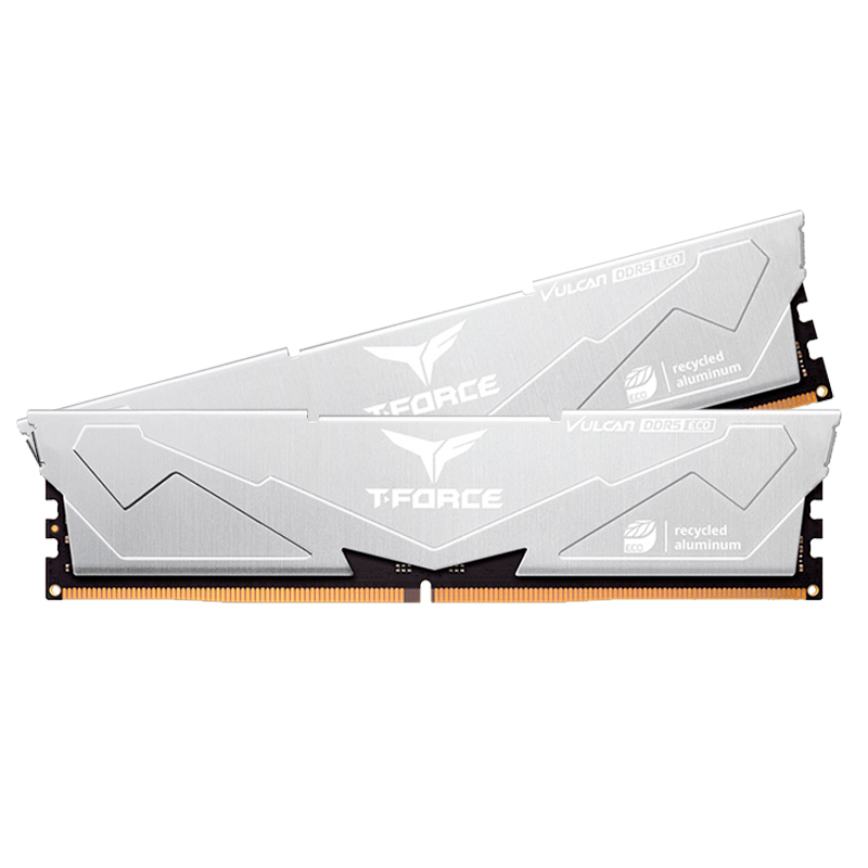 Imagen: Memoria TEAMGROUP T-FORCE VULCAN ECO DDR5, 32GB (2x16GB) DDR5-6000MHz, CL38, 1.25V, Silver