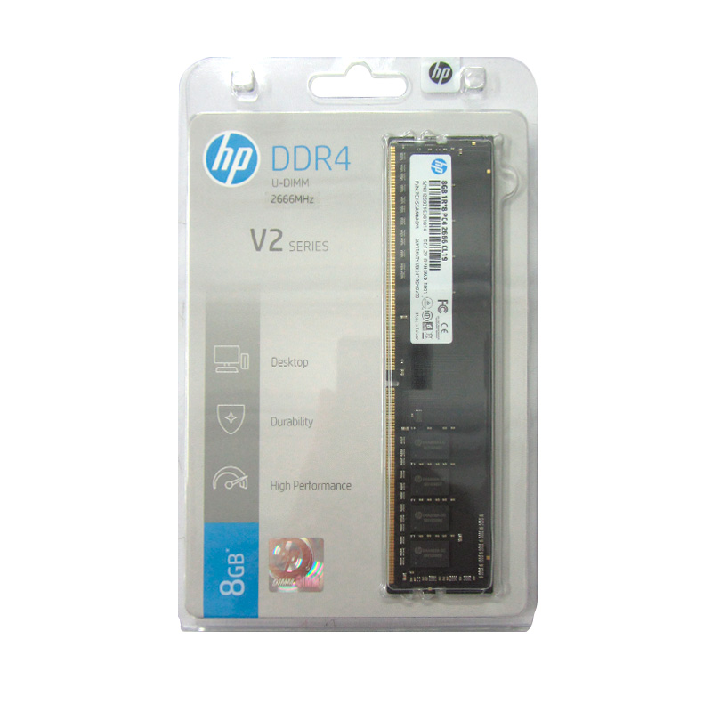Imagen: Memoria HP V2 Series, 8GB, DDR4, 2666 MHz, PC4-21300, CL-19, 1.35V
