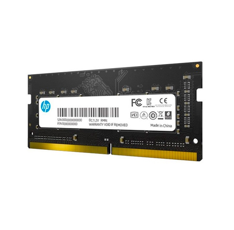 Imagen: Memoria HP S1 Series, 8GB, DDR4, SO-DIMM, 2666 MHz, 1.2V.