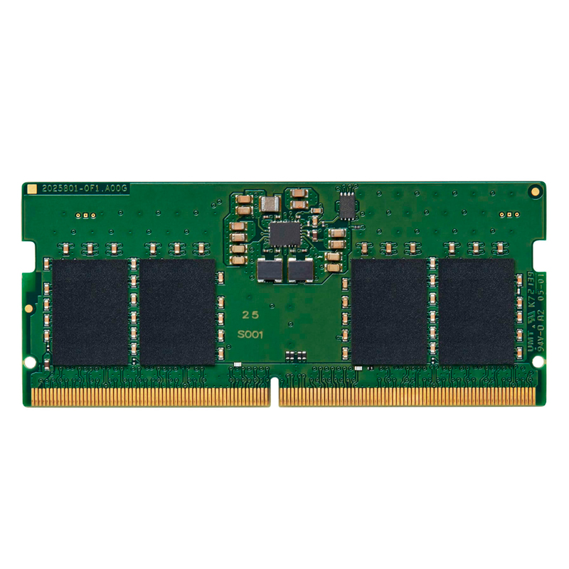 Imagen: Memoria SODIMM Kingston KVR48S40BS6-8, 8GB, DDR5-4800MHz, CL40, 1.1V, 262-pin, Non-ECC.