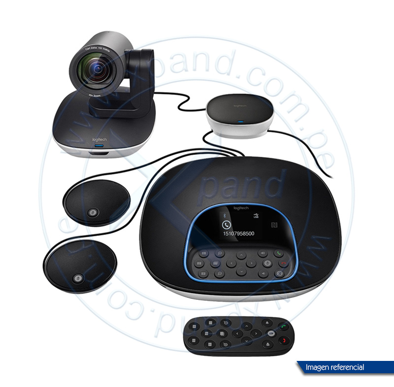 Imagen: Sistema para videoconferencias Logitech GROUP para medianas y grandes salas de reuniones