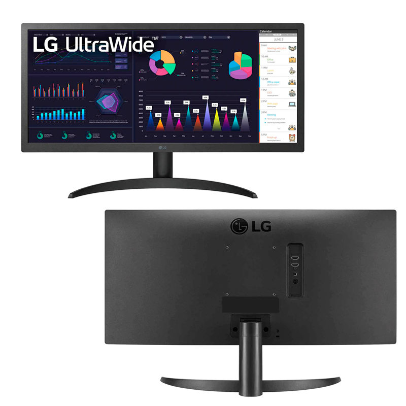 Imagen: Monitor LG 26WQ500-B, 25.7" IPS, UltraWide Full HD, 2560 x 1080, HDMI.