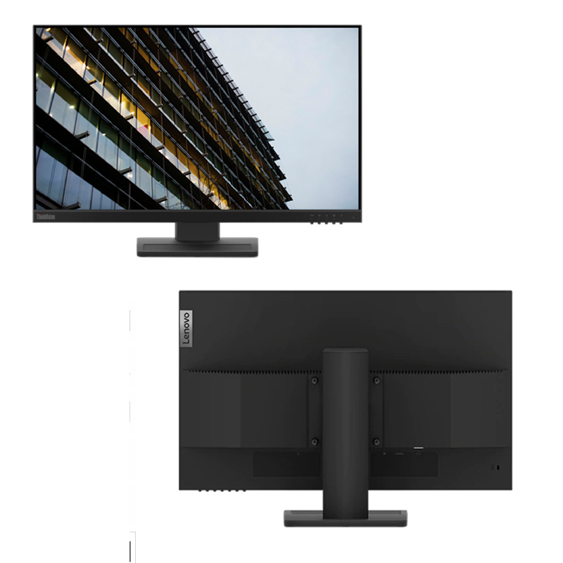 Imagen: Monitor Lenovo ThinkVision E24-29, 23.8" 1920x1080 WLED VA HDMI/DP/VGA, Color Raven Black