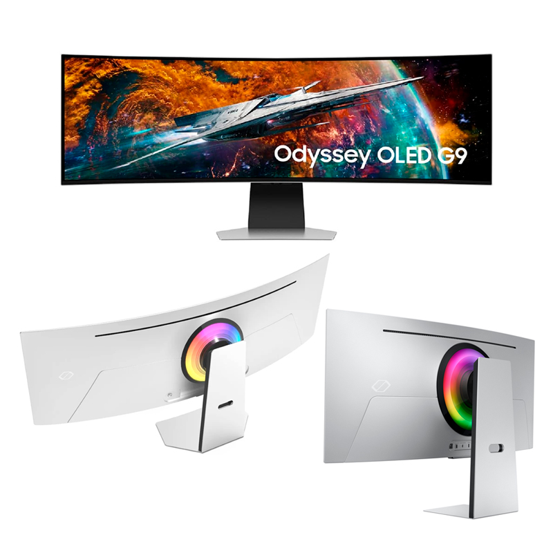 Imagen: Monitor Samsung Odyssey OLED G9 49" G93SC Series OLED Curva Dual QHD, HDMI/mHDMI/DP/USB x3
