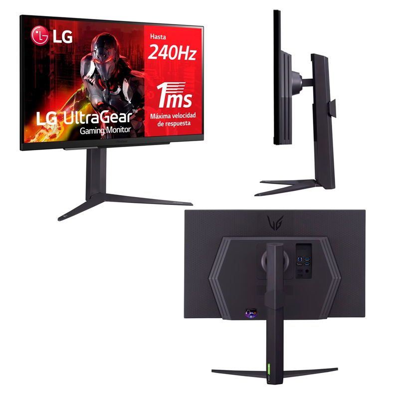 Imagen: Monitor Gamer LG 27GR83Q-B, 27" QHD IPS (2560x1440) 240Hz, HDMI x2, DP, HP-Out, USB 3.0 x3