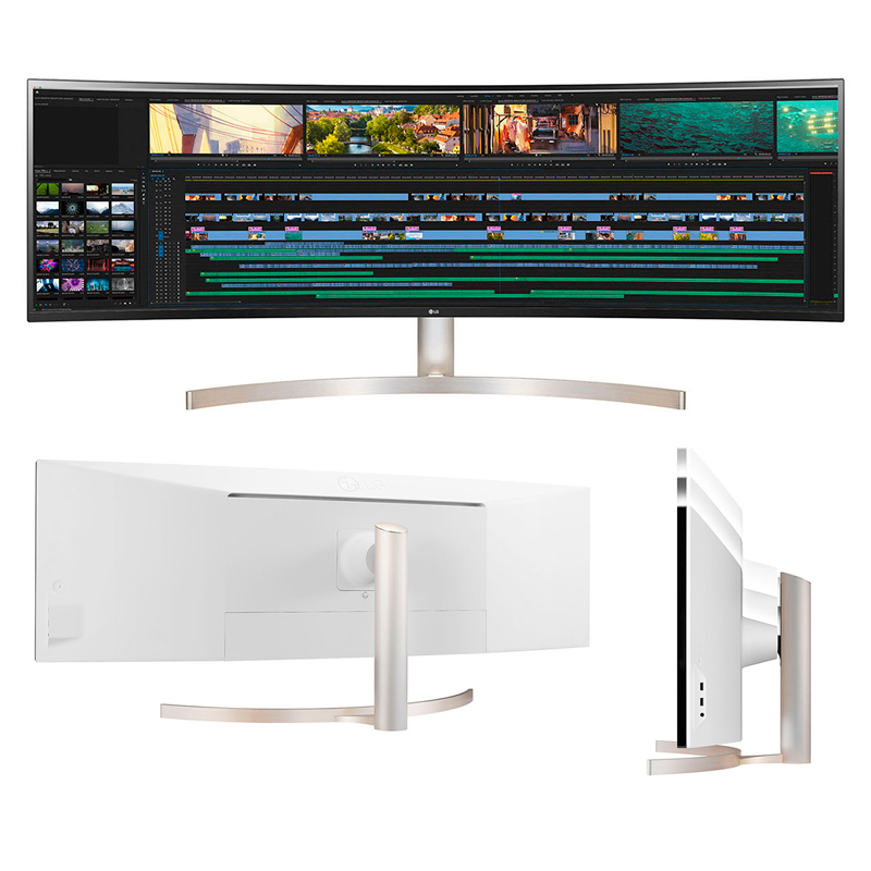 Imagen: Monitor LG 49WL95C-W, 49", 5120 x 1440, UltraWide Dual QHD, HDMI / DP / USB-C / Audio.