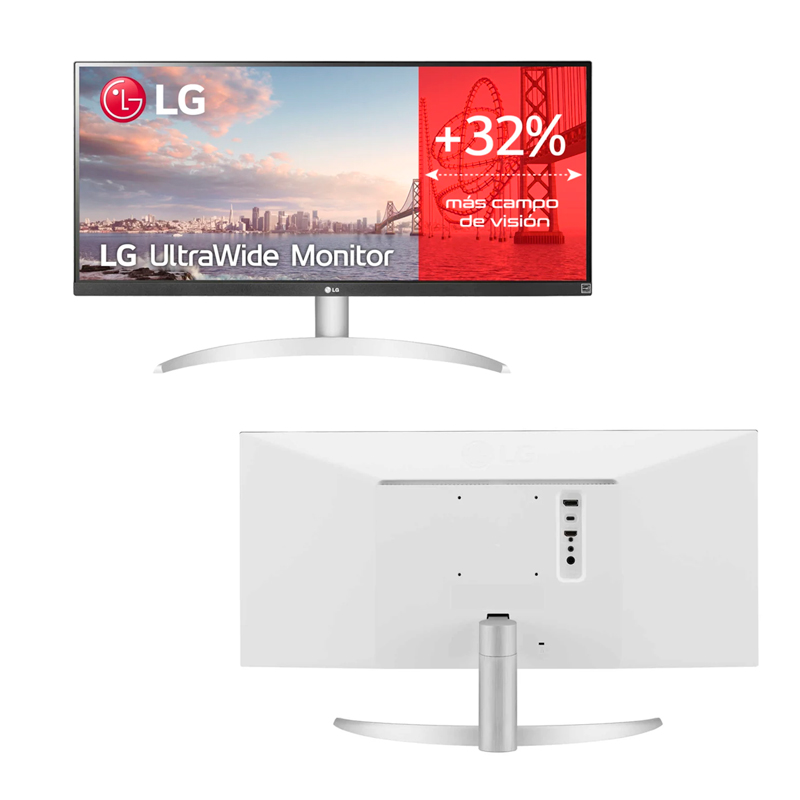 Imagen: Monitor LG UltraWide 29WQ600-W, 29" WFHD (2560x1080), 75Hz, Panel IPS, Altavoces (7W+7W)