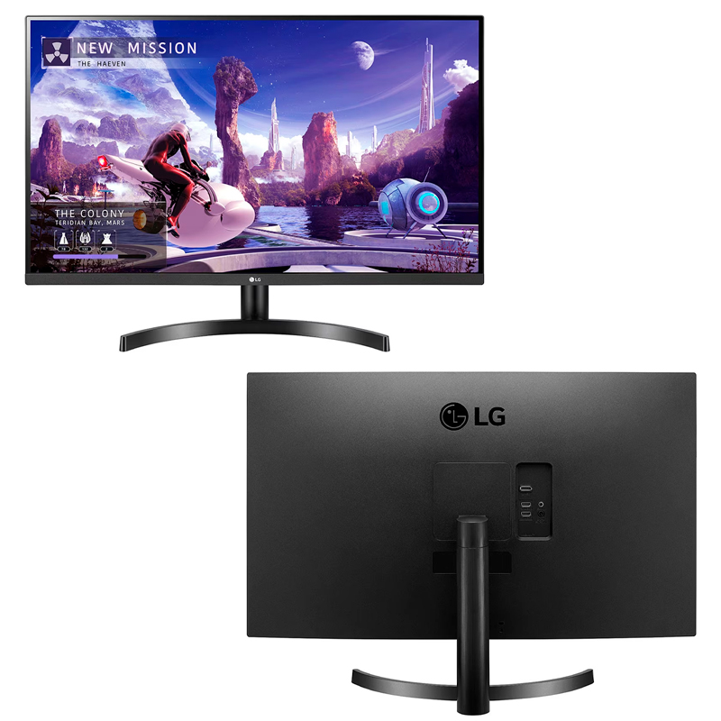 Imagen: Monitor LG 32QN600-B, 31.5" LED QHD IPS (2560x1440), 75Hz, HDMI x2, DP x1, HP-Out x1