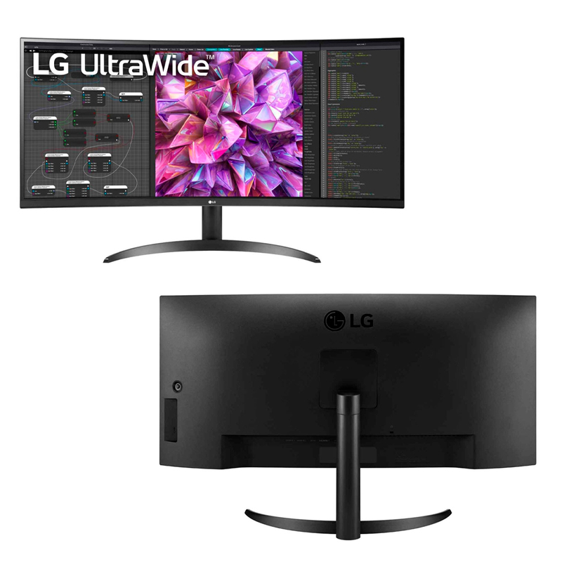 Imagen: Monitor LG 34WQ60C-B, 34", 3440 x 1440, IPS, 2 x HDMI / Headphone Out.