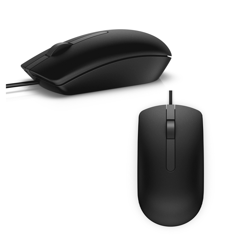 Imagen: Mouse DELL MS116, Ambidiestro, USB Tipo-A, Optico, 1000 DPI, Color Negro