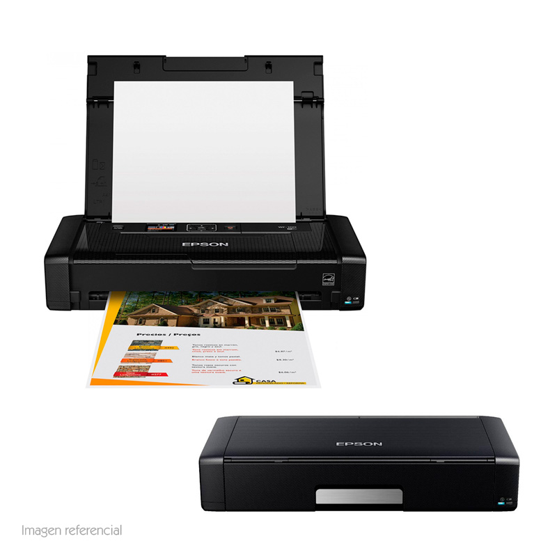 Imagen: Impresora Portatil de tinta Epson WorkForce WF-100, WiFi, USB.