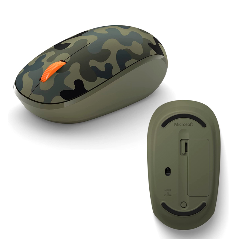 Imagen: Mouse Microsoft Inalambrico Bluetooth 5.0, 1000dpi, 2.4GHz, Color Camuflaje Bosque.