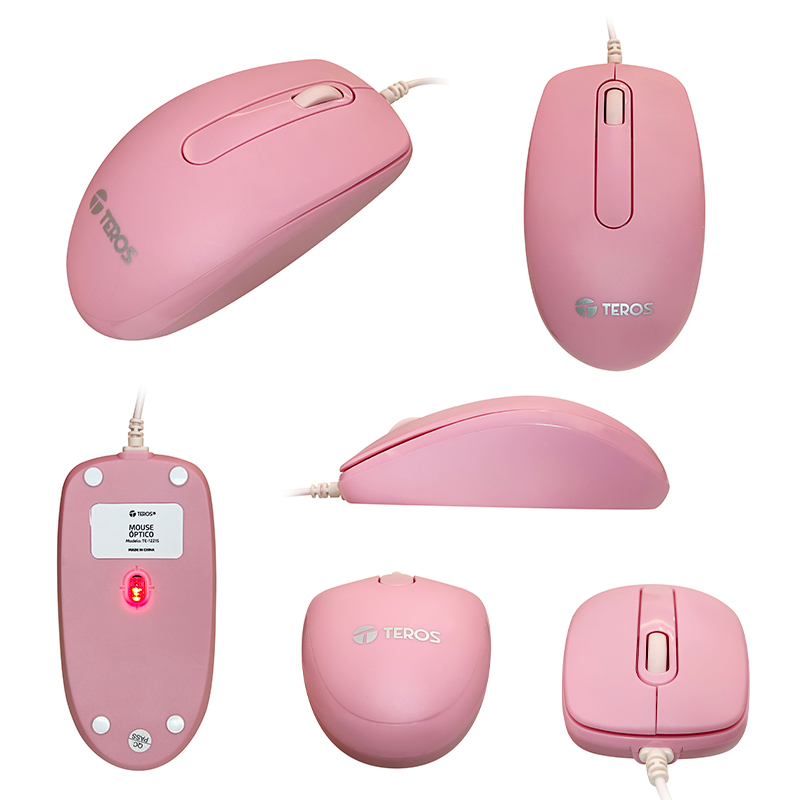 Imagen: Mouse ptico Teros TE-1221S, 1000dpi, , USB, 3 botones,