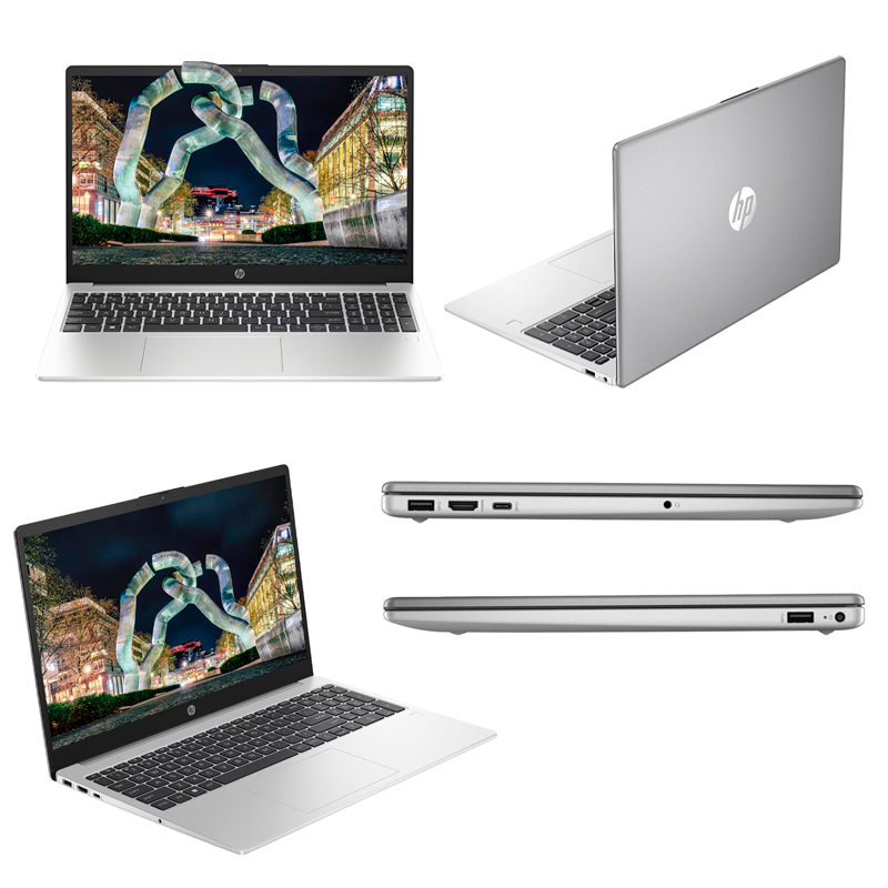 Imagen: Notebook HP 250 G10, 15.6" LCD LED HD SVA, Core i7-1355U 1.70/5.00GHz, 16GB DDR4-3200MHz.