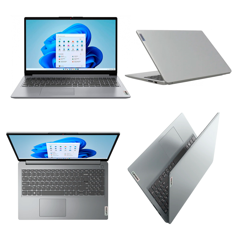 Imagen: Notebook Lenovo IdeaPad 1 15.6" FHD IPS, AMD Ryzen 5 7520U 2 2.8 /4.3GHz, 8GB LPDDR5-5500
