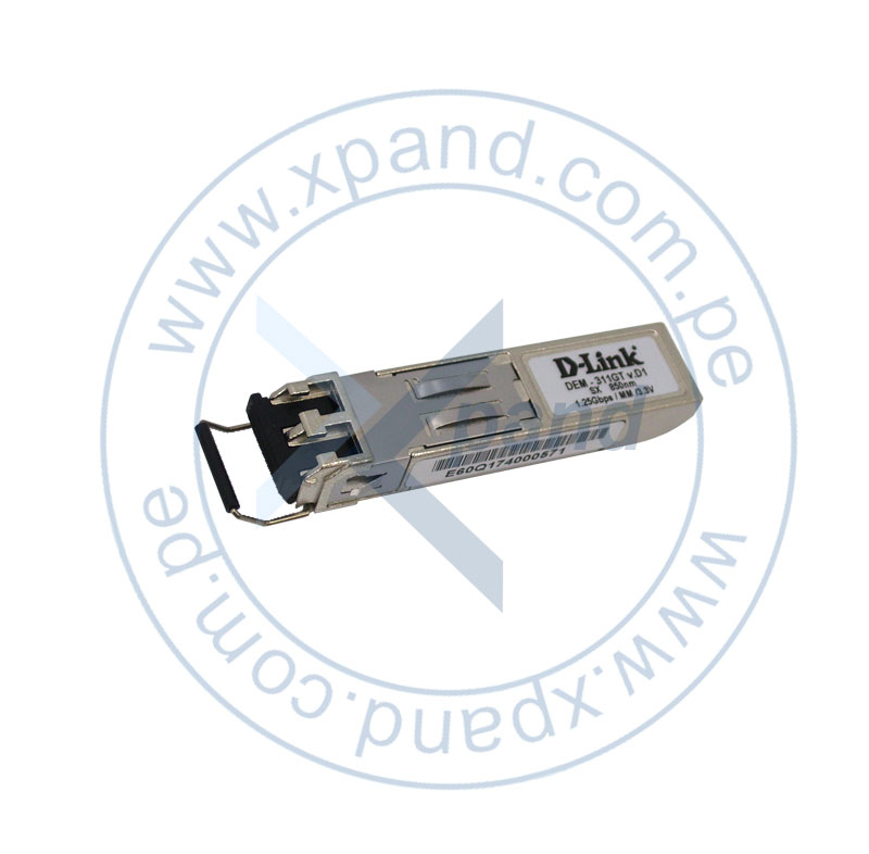 Imagen: Modulo transceptor D-Link DEM-311GT, SFP (mini-GBIC), 1Gbps, Hot Swap, LC MultiModo.