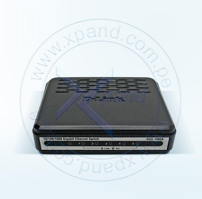 Imagen: Switch D-Link DGS-1005A, 5 RJ-45 10/100/1000 Mbps, MDI/MDIX, CSMA/CD.