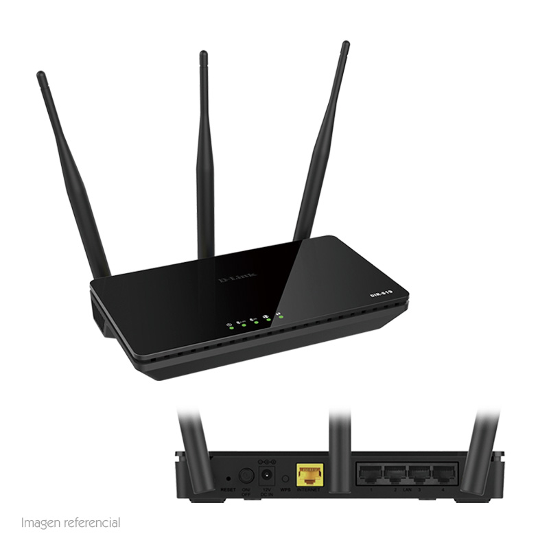Imagen: Router Ethernet Wireless D-Link AC750, Dual Band 2.4 / 5 GHz, 802.11 a/b/g/n/ac.