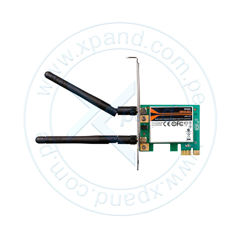 Imagen: Tarjeta Wireless D-Link DWA-548, 802.11g/n, 300 Mbps, PCI-e, 2dBi.