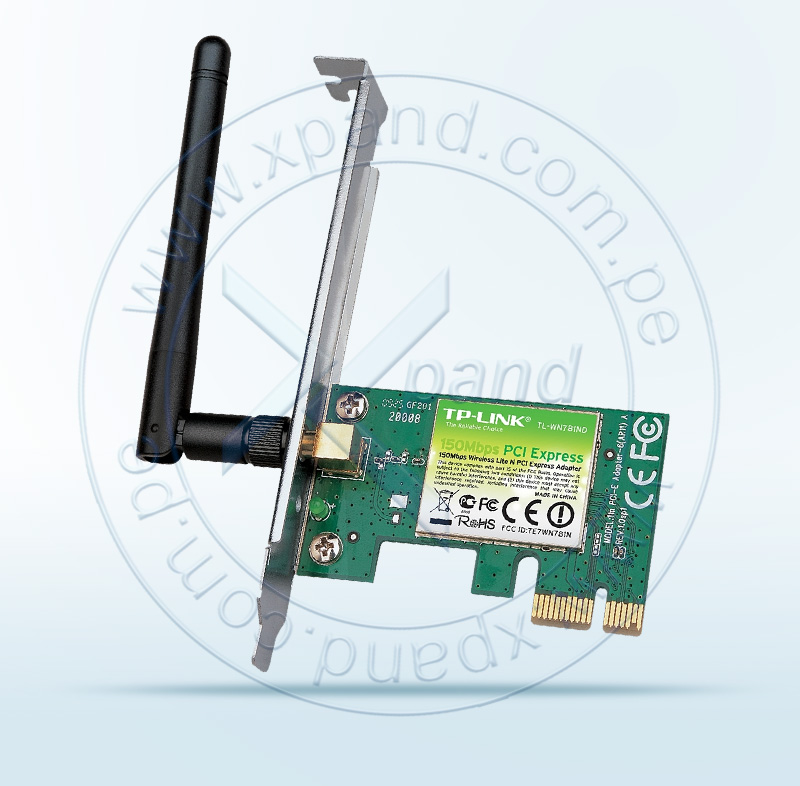 Imagen: Tarjeta Wireless TP-Link TL-WN781N, 2.4GHz, 802.11b/g/n, 150Mbps, 2 dBi, PCI-e.