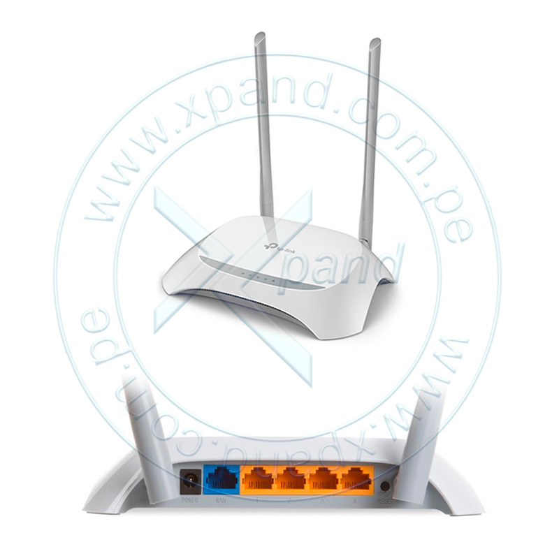 Imagen: Router Ethernet Wireless TP-Link TL-WR840N, 300 Mbps, 2.4 GHz, 802.11 b/g/n, 2 Antenas.