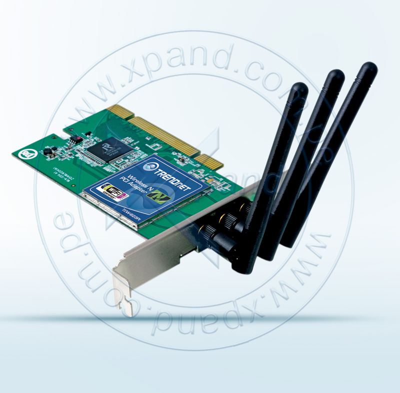 Imagen: Tarjeta Wireless TRENDnet TEW-623PI, 2.4GHz, 802.11 b/g/n, PCI 32-bits.