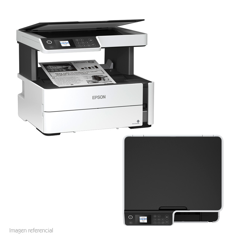 Imagen: Multifuncional de tinta Epson EcoTank ET-M2170, imprime/escanea/copia, USB/LAN/WiFi.