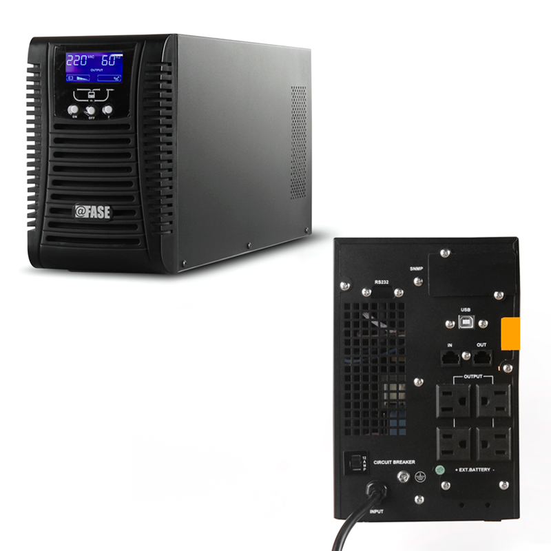 Imagen: UPS Elise Fase Online Serie Zen 2000VA / 1800W / 4 tomas de salida NEMA 5-15 / RS232 / USB