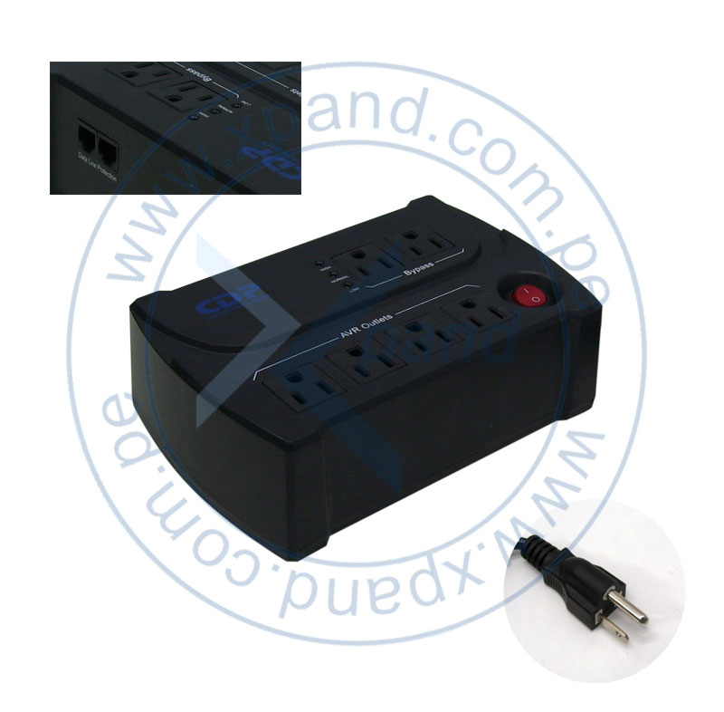 Imagen: Regulador de Voltaje CDP B-AVR1006i, 1200VA, 6 tomacorrientes.