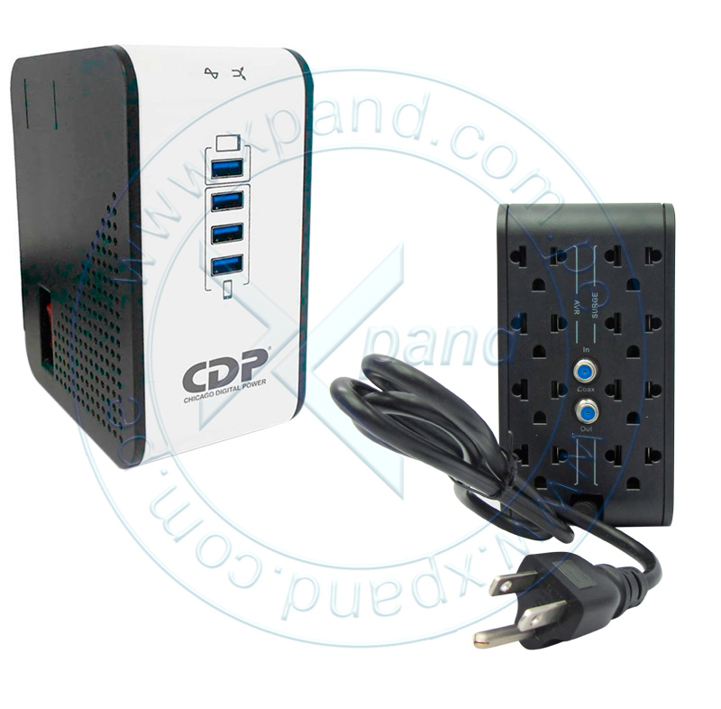 Imagen: Regulador de voltaje CDP R2CU-AVR1008i, 1000VA / 500W, 170-270 VAC.