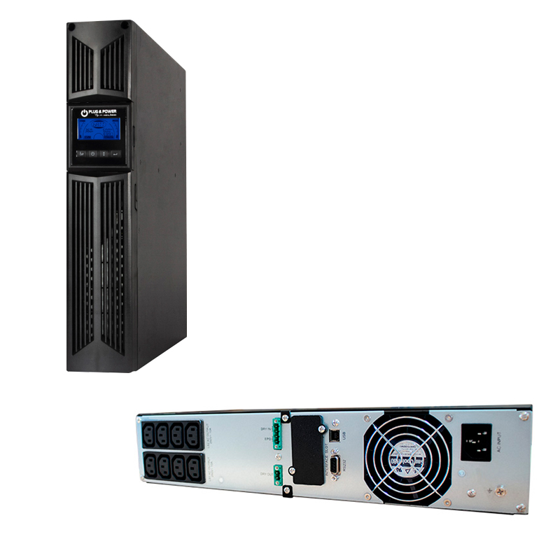 Imagen: UPS Elise Plug & Power URT-2K, On-Line, 2000VA, 1800W, 220V, DB-9 RS-232/USB.