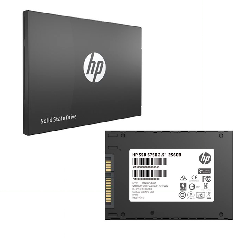 Imagen: Unidad de Estado Solido HP S750, 256GB, SATA III 6.0 Gb/s, 2.5"