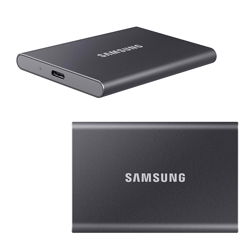 Imagen: Disco duro externo en estado slido portatil Samsung T7, 2TB, USB 3.2 Tipo-C.