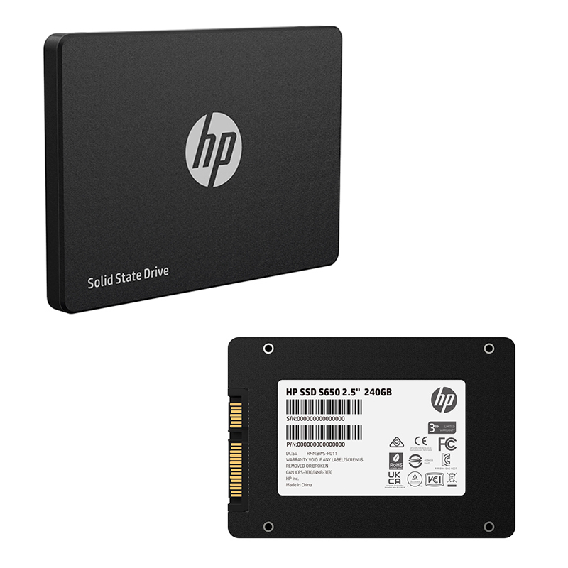 Imagen: Unidad en estado solido HP SSD S650 2.5" 240GB SATA III 6Gb/s