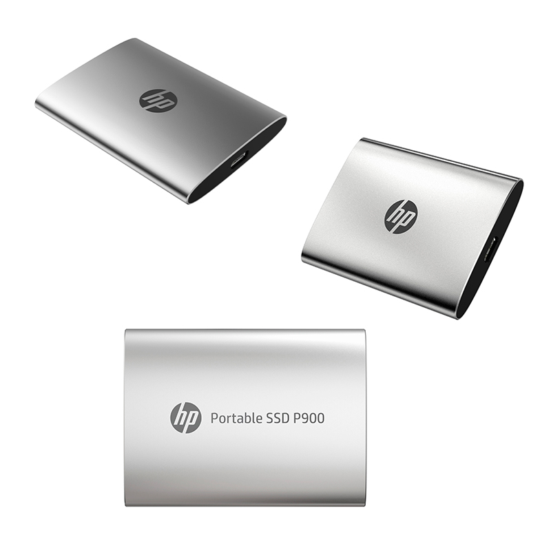 Imagen: Disco Duro Solido Portatil HP 900, 512GB, USB Tipo-C 3.2 Gen2 x2, Color Plata