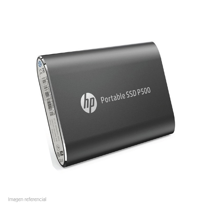 Imagen: Disco duro externo estado slido HP P500, 250GB, USB 3.1 Tipo-C, Negro.