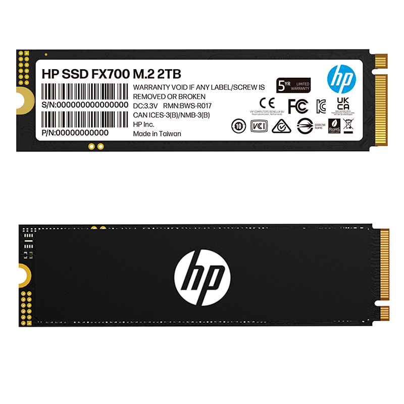 Imagen: Unidad en estado solido HP FX700 M.2 2280 2TB PCIe Gen4 x4 NVMe 2.0