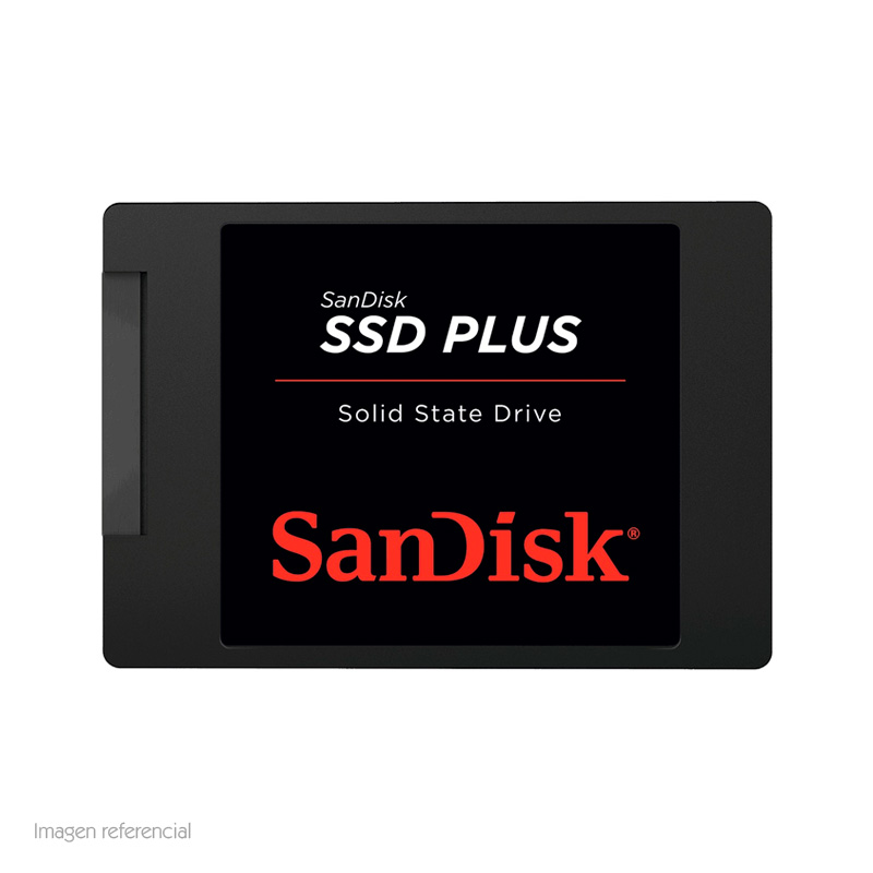 Imagen: Unidad de Estado Solido SanDisk Plus, 480GB, SATA 6Gb/s, 2.5", 7mm.