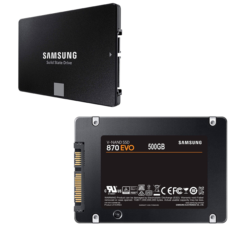 Imagen: Unidad en estado solido Samsung 870 EVO 500GB SATA 6Gb/s, 2.5" SSD - Tecnologia V-NAND
