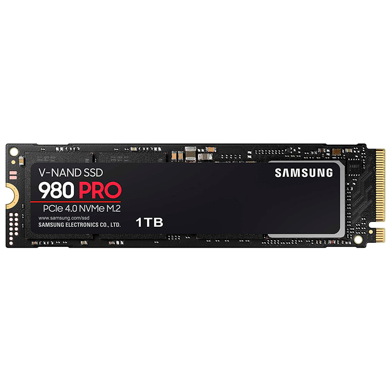 Imagen: Unidad en estado solido Samsung 980 PRO 1TB SSD M.2 2280, PCIe Gen 4.0 x4, NVMe 1.3c