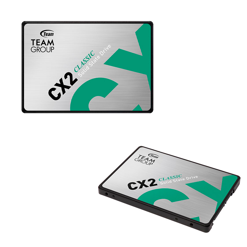 Imagen: Unidad de estado solido Teamgroup CX2, 256GB, SATA 6.0 Gb/s, 2.5", ECC, DC +5V