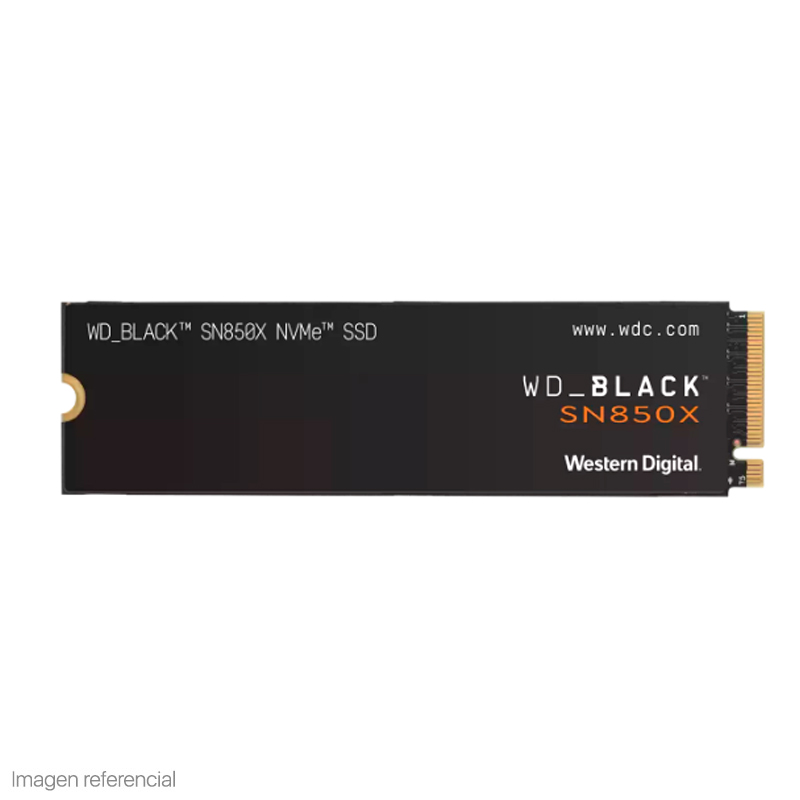 Imagen: Unidad de estado solido Western Digital Black SN850X NVMe, 2TB M.2 2280, PCIe Gen 4.0 x4