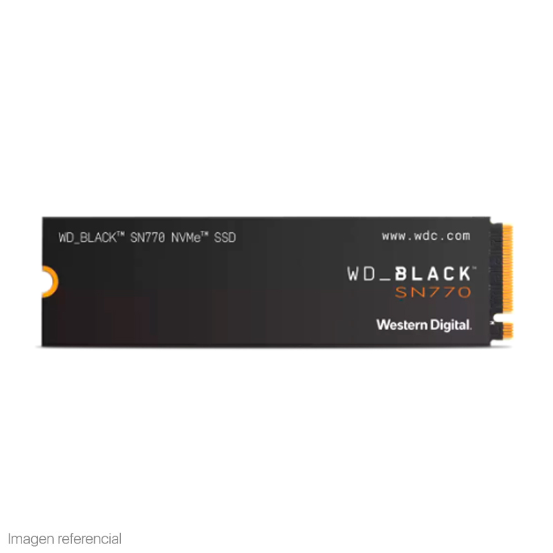 Imagen: Unidad de estado solido Western Digital Black SN770 NVMe 2TB M.2 2280 PCIe Gen4 x4