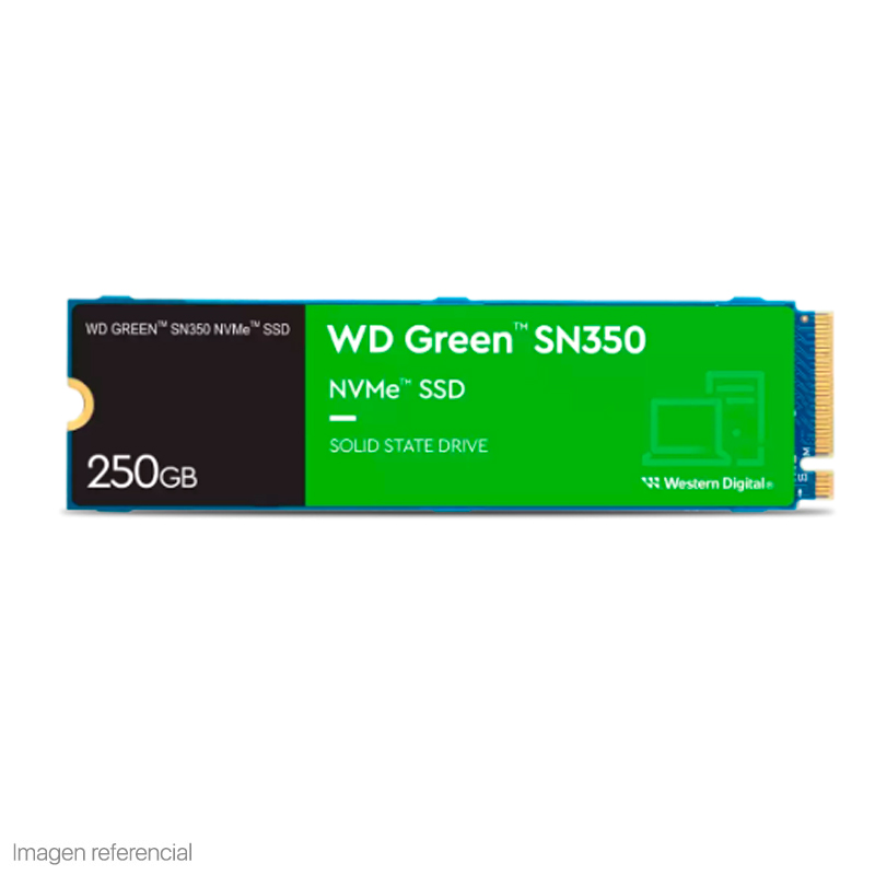 Imagen: Unidad de estado solido Western Digital Green SN350 NVMe, 250GB M.2 2280