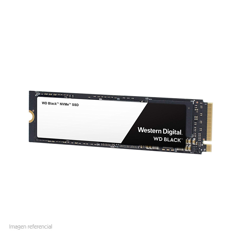 Imagen: Unidad en estado solido Western Digital WD Black NVMe, 250GB, M.2 2280, PCIe Gen3 8 Gbps.