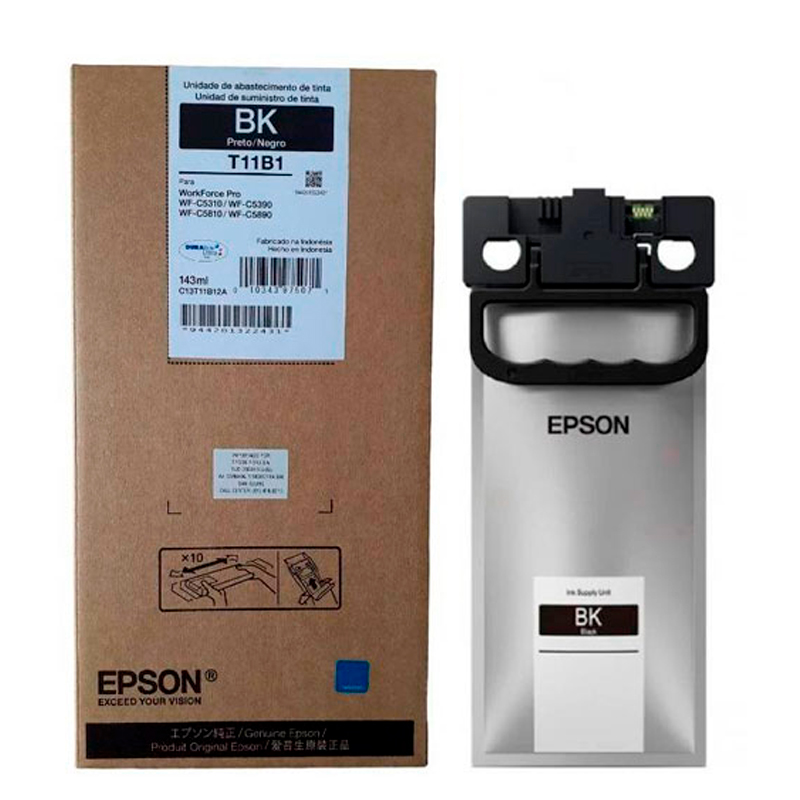 Imagen: Bolsa de tinta EPSON T11B120-AL Color Negro, 143 ml.