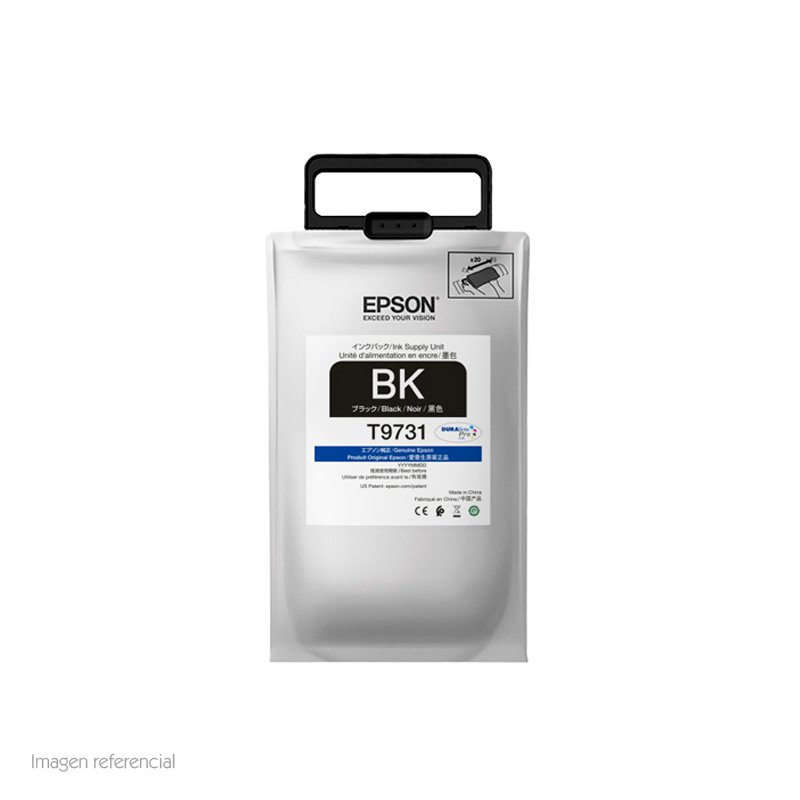 Imagen: Bolsa de tinta EPSON T973120 DURABrite Pro, color negro.