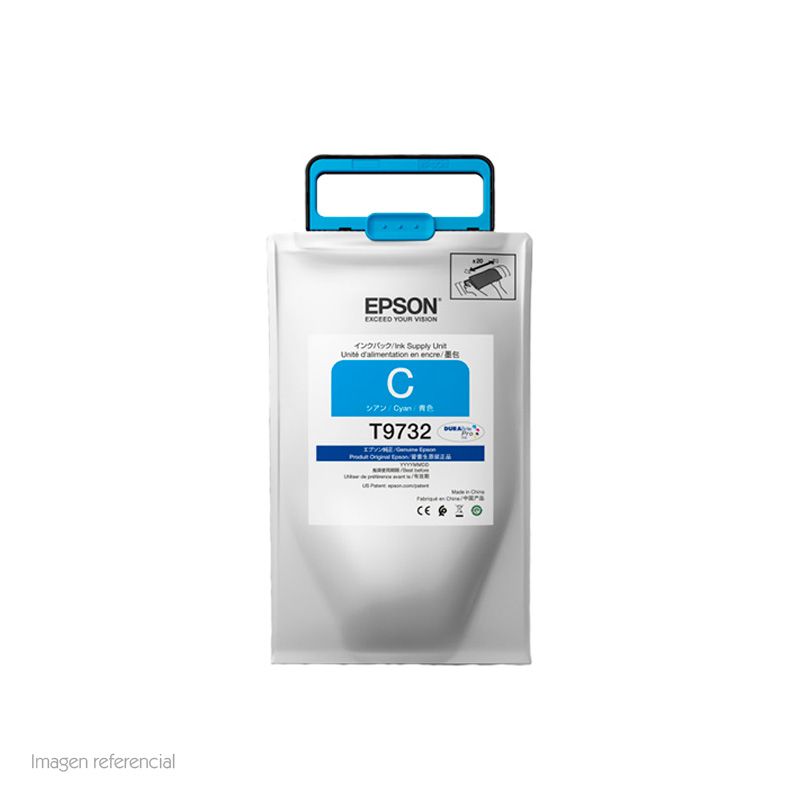 Imagen: Bolsa de tinta EPSON DURABrite Pro T973220, color cyan.